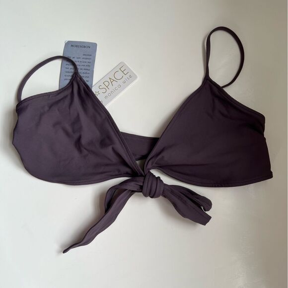 L*Space Bikini Swim Top Chloe Wrap Top Adjustable Size Large - Picture 3 of 6